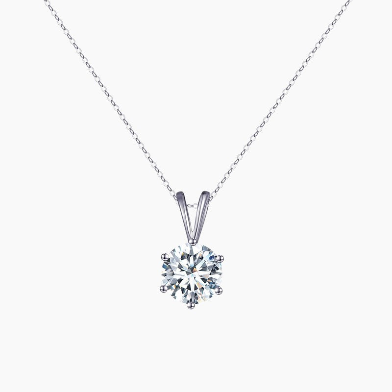 Valerie Round Solitaire Necklace