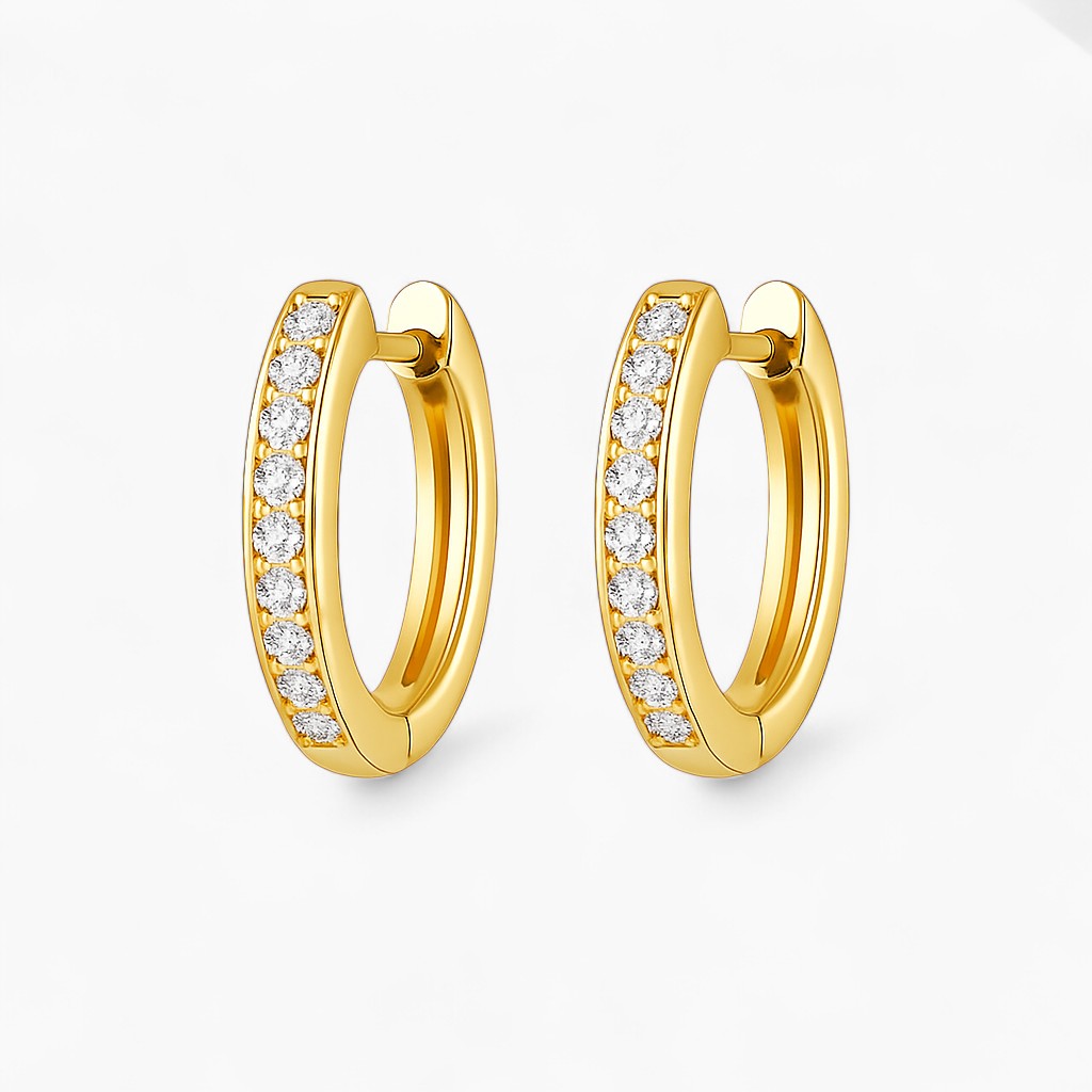 Clara Round Hoop Earrings