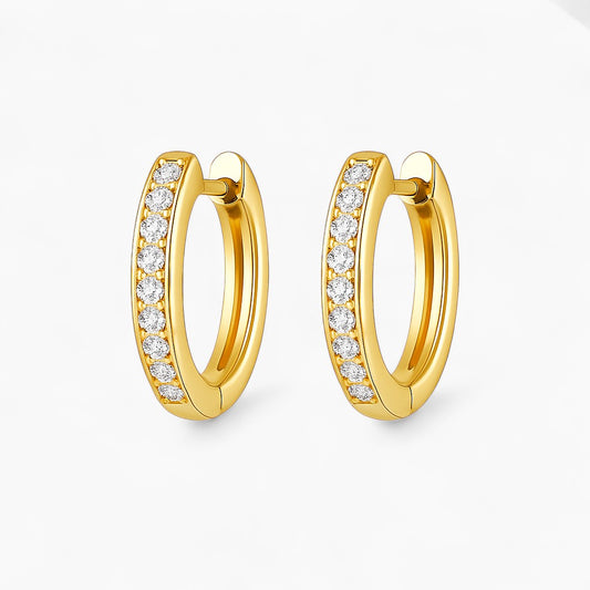 Clara Round Hoop Earrings