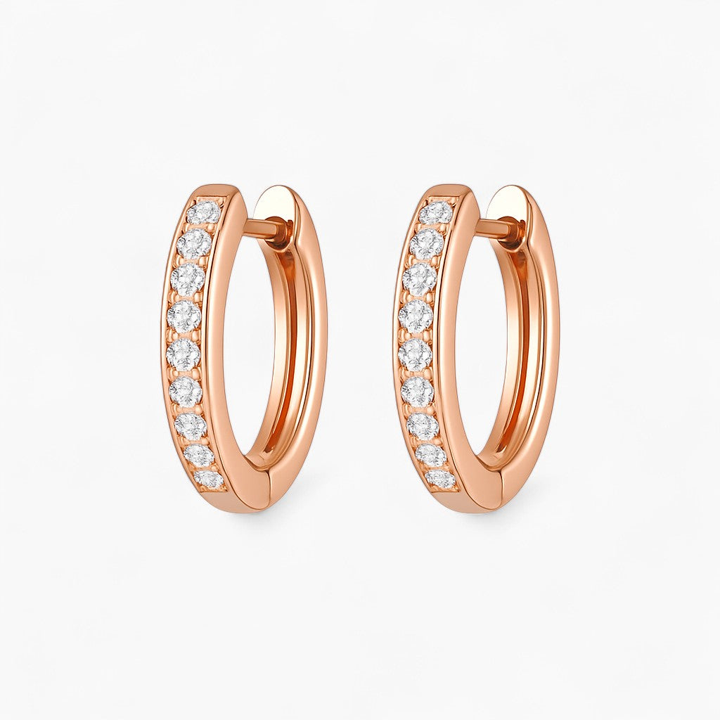 Clara Round Hoop Earrings