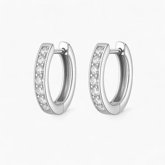 Clara Round Hoop Earrings