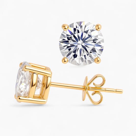 Elle Round Stud Earrings