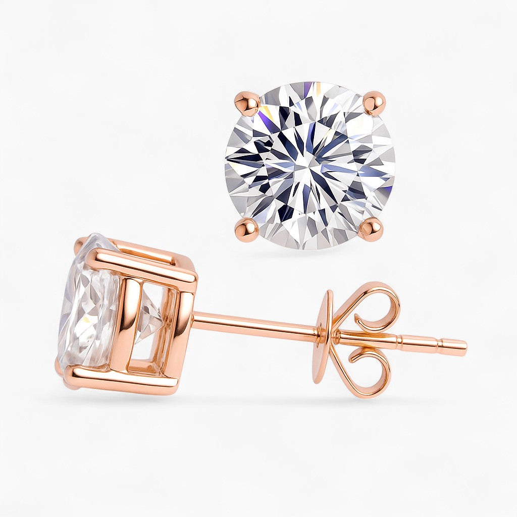 Elle Round Stud Earrings