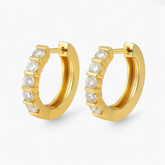 Tilda Round Hoop Earrings