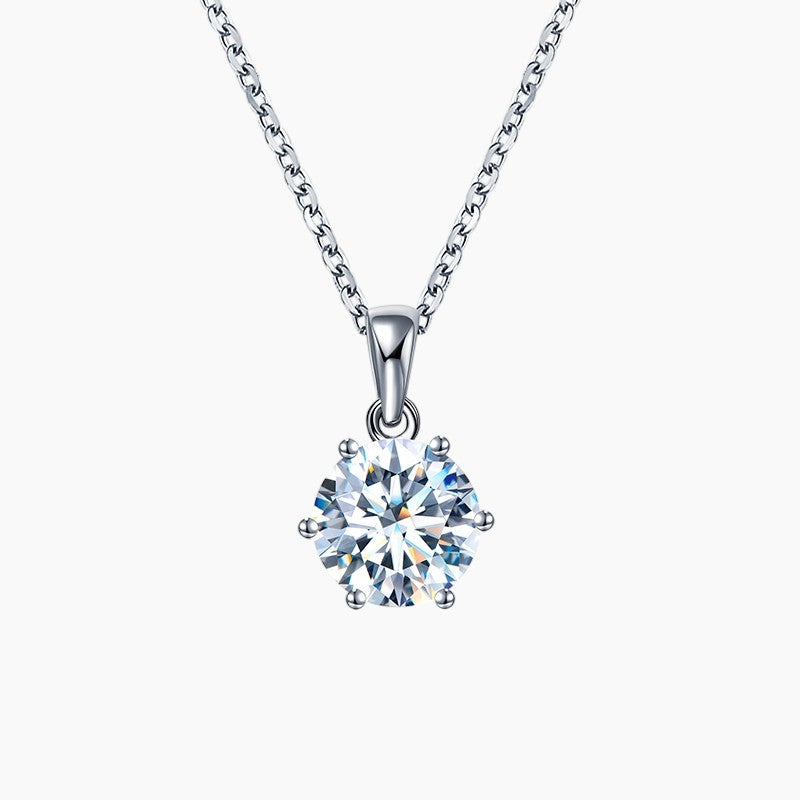 Lena Round Solitaire Necklace
