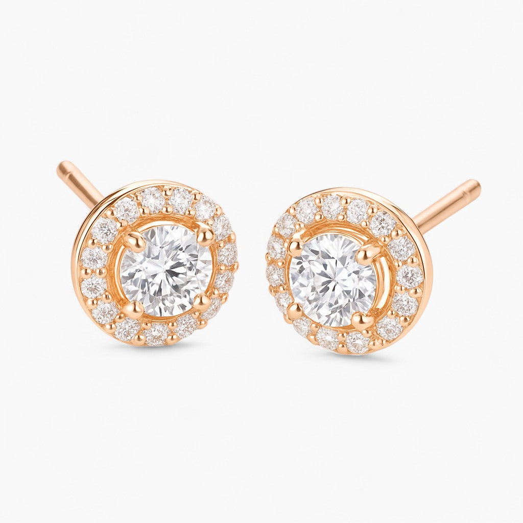 Rosalie Round Stud Earrings