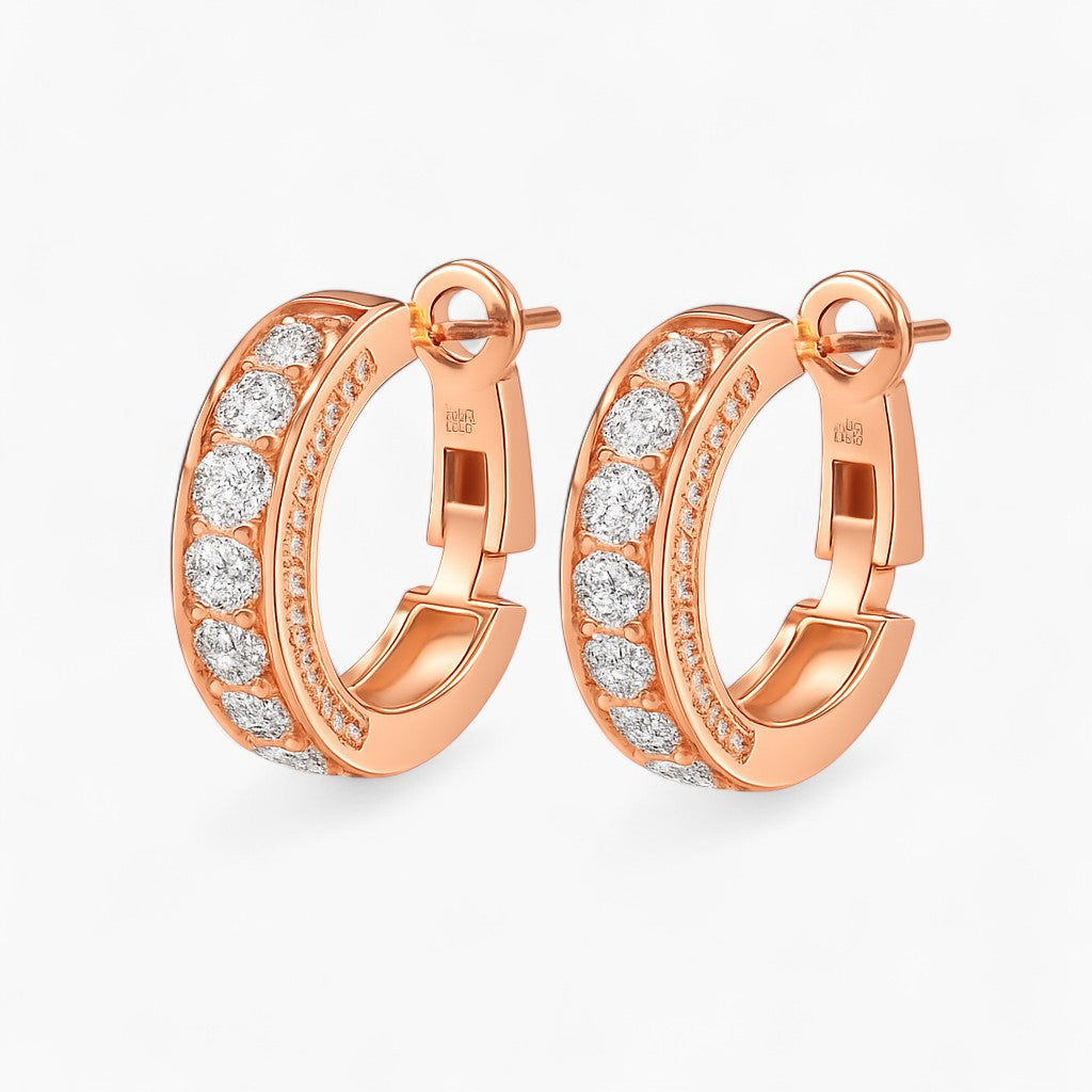 Silvia Round Hoops Earrings