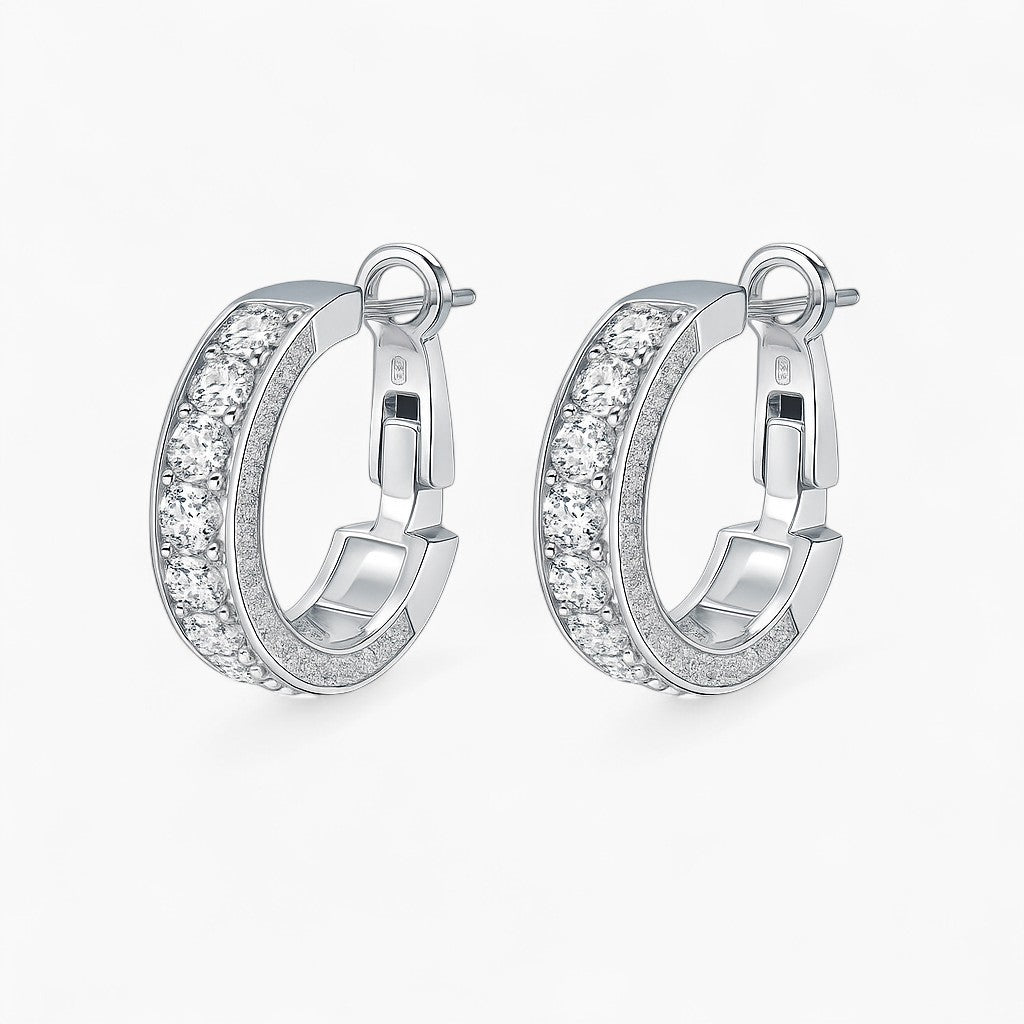 Silvia Round Hoops Earrings