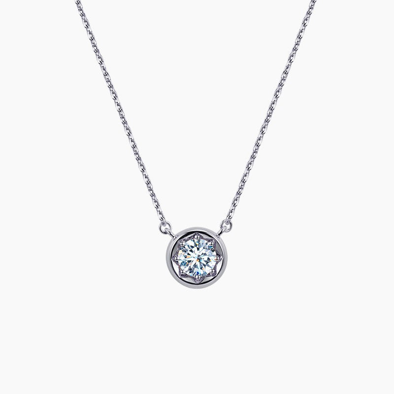 Tara Round Solitaire Necklace