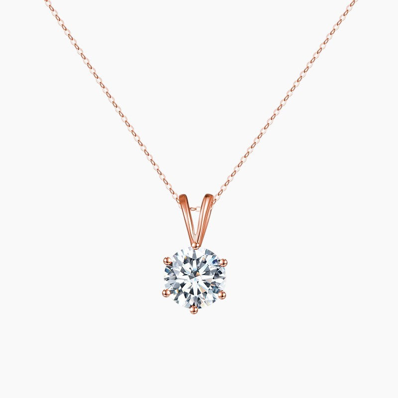 Valerie Round Solitaire Necklace