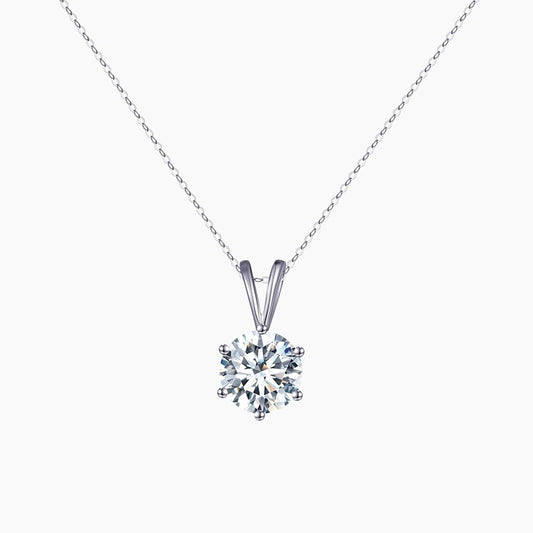 Valerie Round Solitaire Necklace