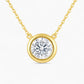 Bree Round Solitaire Necklace
