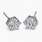 Lena Round Stud Earrings