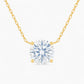 Elle Round Solitaire Necklace