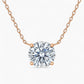 Elle Round Solitaire Necklace