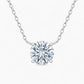 Elle Round Solitaire Necklace