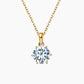 Lena Round Solitaire Necklace