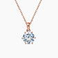 Lena Round Solitaire Necklace