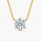 Seraphine Round Solitaire Necklace