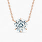 Seraphine Round Solitaire Necklace