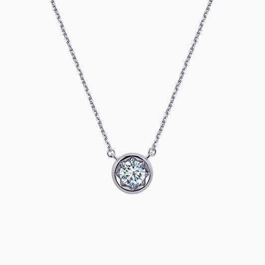 Tara Round Solitaire Necklace