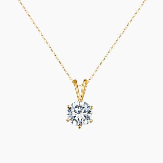 Valerie Round Solitaire Necklace