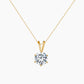 Valerie Round Solitaire Necklace