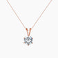 Valerie Round Solitaire Necklace
