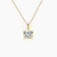 Lumi Round Solitaire Necklace